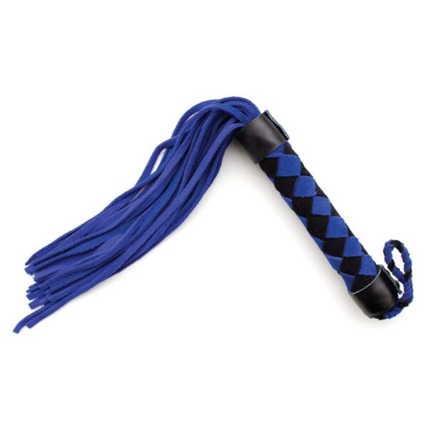 Plesur 15" Leather Flogger - Blue