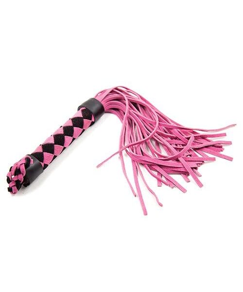 Plesur 15" Leather Flogger - Pink