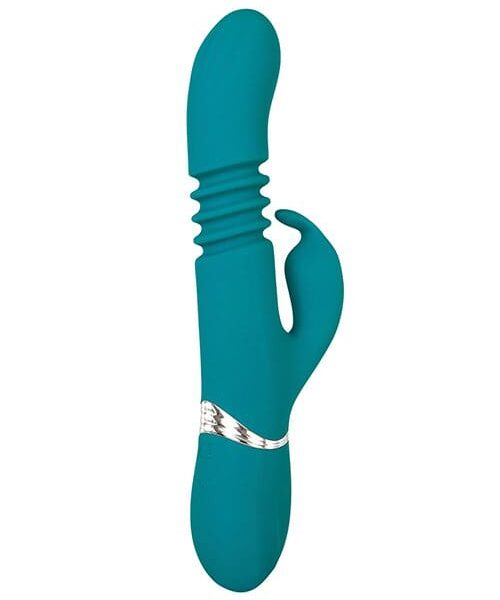 Adam & Eve Eve's Rechargeable Thrusting Rabbit - Green