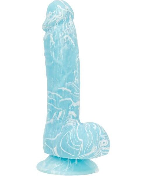 Addiction Luke 7.5" Glow in the Dark Dildo - Blue