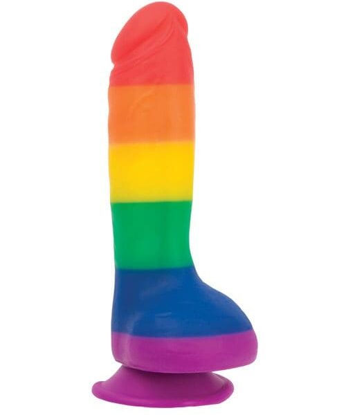 Addiction Justin 8" Dildo - Rainbow