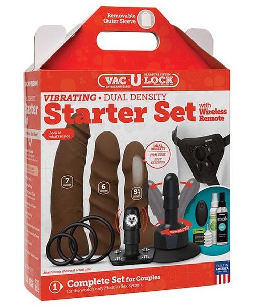 Vac-U-Lock Dual Density Starter Set w/Wireless Remote - Chocolate