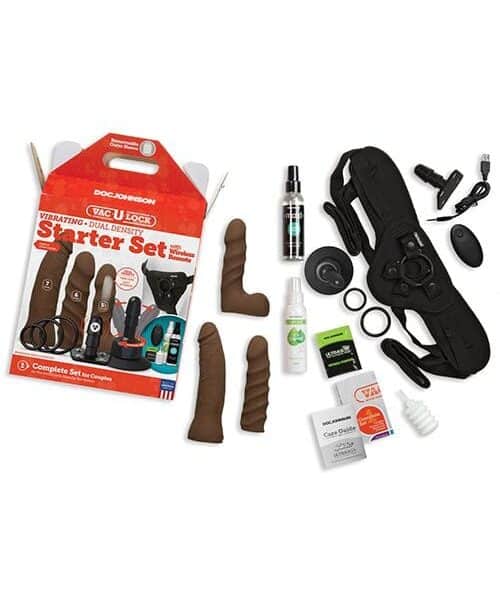 Vac-U-Lock Dual Density Starter Set w/Wireless Remote - Chocolate