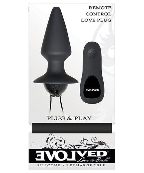 Evolved Plug & Play Remote Anal Plug - Black