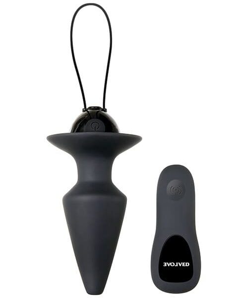 Evolved Plug & Play Remote Anal Plug - Black