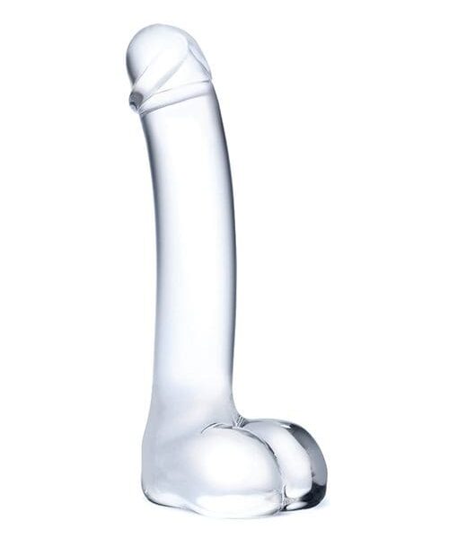 Glas 7" Realistic Curved Glass G-Spot Dildo