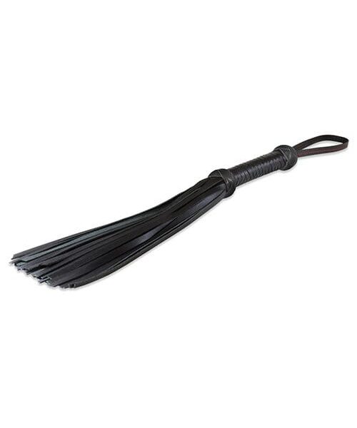 Sultra 16" Lambskin Twill Weave Grip Flogger - Black