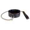 Sultra Lambskin 2" Collar w/24" Chain - Black