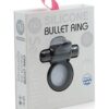 Sensuelle 7 Function Silicone Bullet Ring - Black