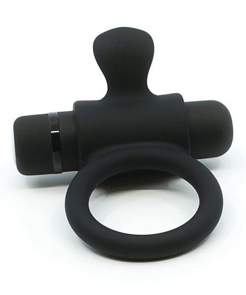 Nu Sensuelle 7 Function Silicone Bullet Ring - Black