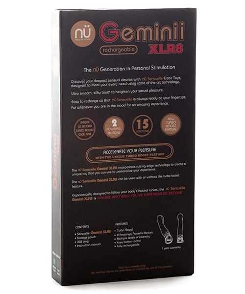 Nu Sensuelle Geminii XLR8 Turbo Boost G Spot - Electric Blue