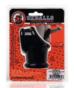 Oxballs Powerballs Cocksling & Ball Stretcher - Black