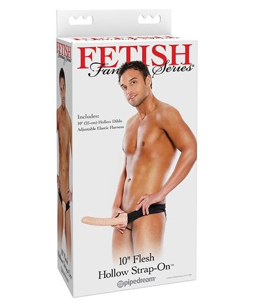 Fetish Fantasy Series 10" Hollow Strap On - Flesh