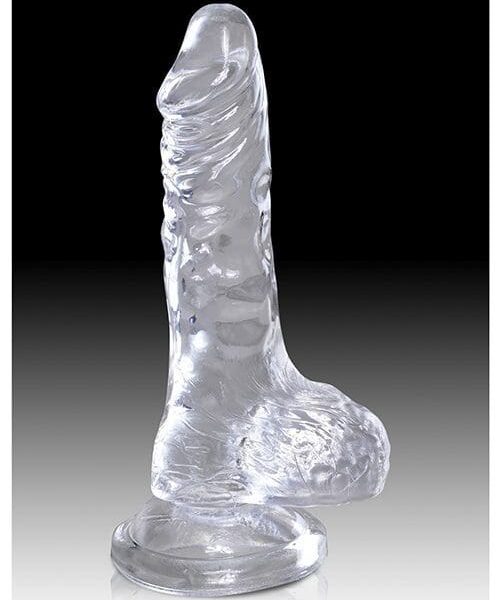 King Cock Clear 4" Cock w/Balls