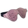 Spartacus Blindfold w/Leather - Pink Snakeskin Micro Fiber