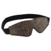 Spartacus Faux Fur Lining Blindfold - Brown Floral Print