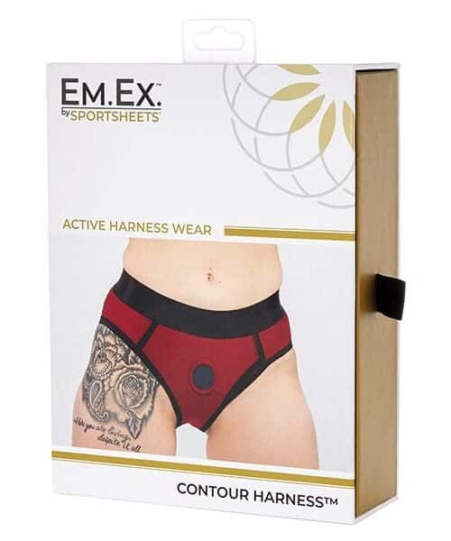 Sportsheets Em.Ex. Contour Harness X-Large - Red