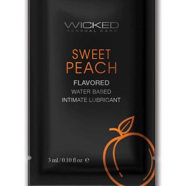 Wicked Sensual Care Waterbased Lubricant - .1 oz Sweet Peach