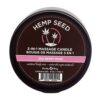 Earthly Body Suntouched Hemp Candle - 6 oz Round Tin Zen Berry Rose