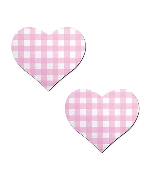 Pastease Premium Gingham Heart - Pink O/S