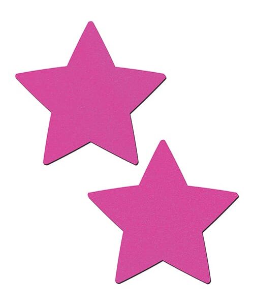 Pastease Basic Star Black Light Reactive - Neon Pink O/S