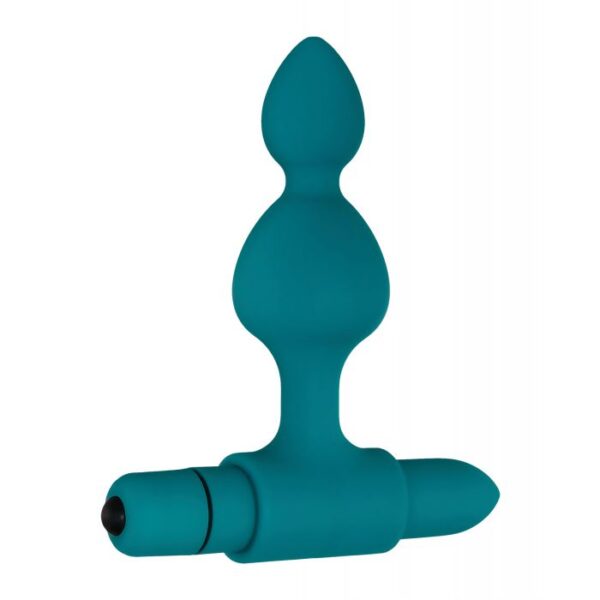 Adam & Eve Vibrating Anal Bumpy Bead Set - Teal