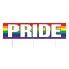 Plastic Jumbo Pride Yard Sign