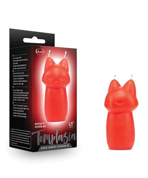 Blush Temptasia Fox Drip Candle - Red