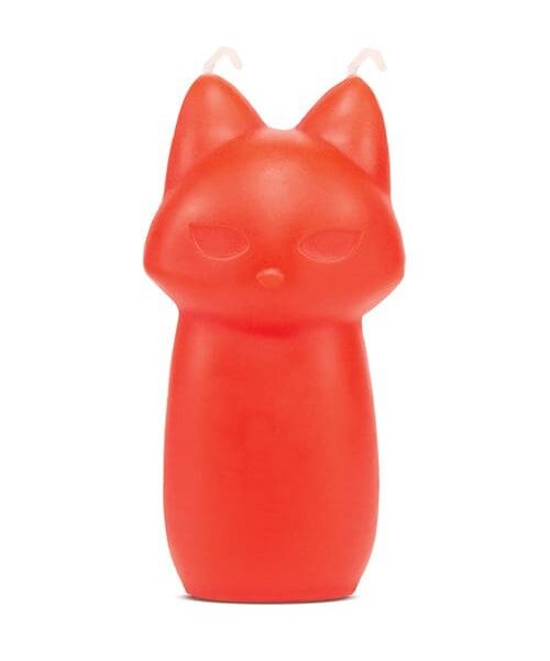 Blush Temptasia Fox Drip Candle - Red