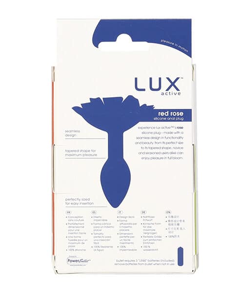 Lux Active Red Rose Silicone Anal Plug