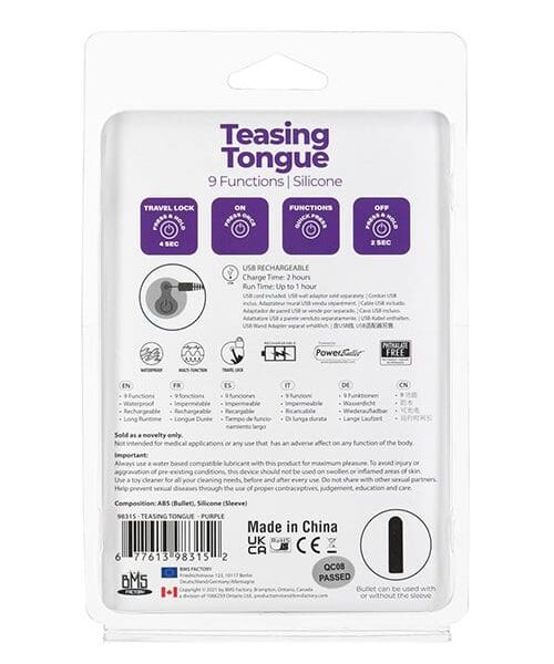 Teasing Tongue - 9 Functions Purple