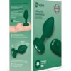 b-Vibe Remote Control Vibrating Jewel Plug (M/L) - Emerald Green