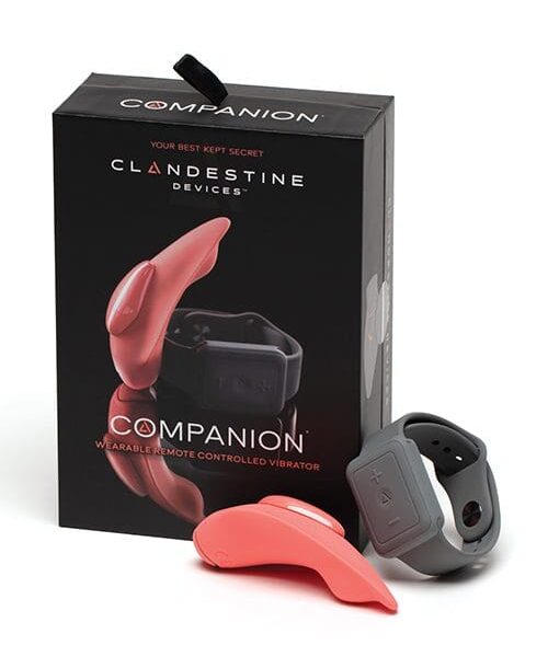 Clandestine Devices Companion Panty Vibe w/Wearable Remote - Coral