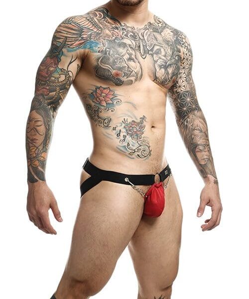 Dungeon Chain Jockstrap Red O/S