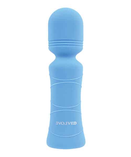 Evolved Out of The Blue Vibrating Mini Wand - Blue