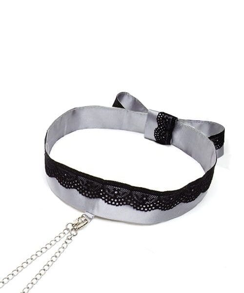 Fifty Shades of Grey Play Nice Satin & Lace Collar & Nipple Clamps