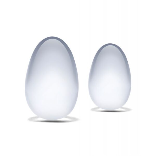 Glas 2 pc Glass Yoni Eggs Set - Clear