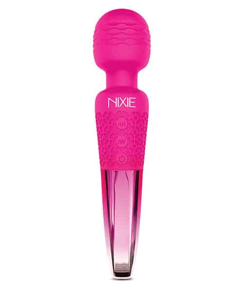 Nixie Rechargeable Wand Massager - Pink Ombre Metallic