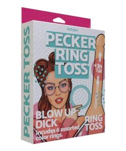 Inflatable Pecker Ring Toss - Asst. Color Rings