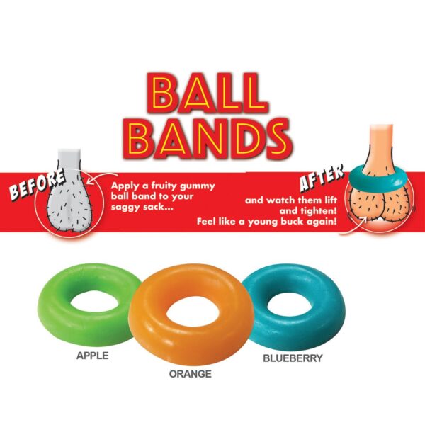 Gummy Ball Bands - 3 Pack Assorted Colors/Flavors