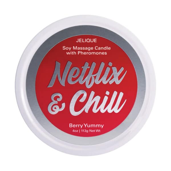 Jelique Massage Candle - 4 oz Netflix & Chill Berry Yummy