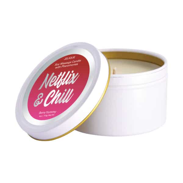 Jelique Massage Candle - 4 oz Netflix & Chill Berry Yummy