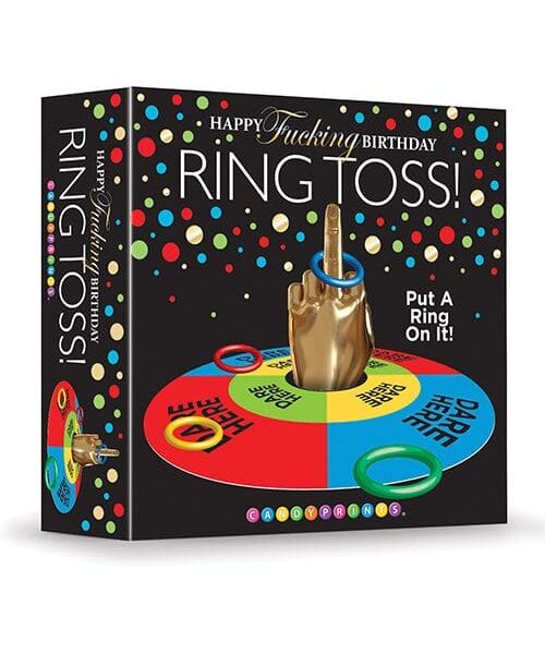 Happy Fucking Birthday FU Finger Ring Toss Game