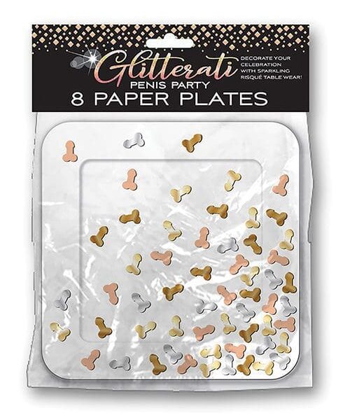 Glitterati Penis Party Plates - Pack of 8