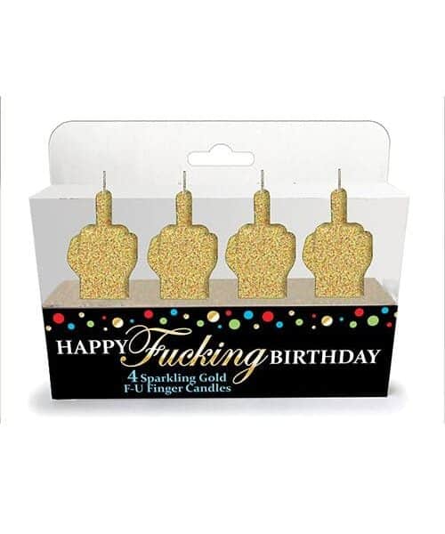 Happy Fucking Birthday FU Candle Set