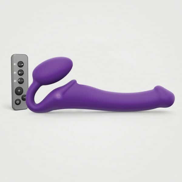 Strap On Me Vibrating Bendable Strapless Strap On Medium - Purple