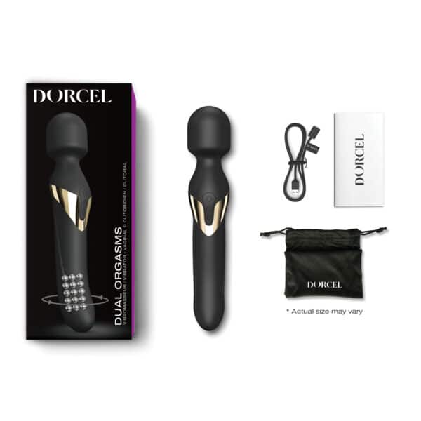 Dorcel Dual Orgasms Wand - Black/Gold