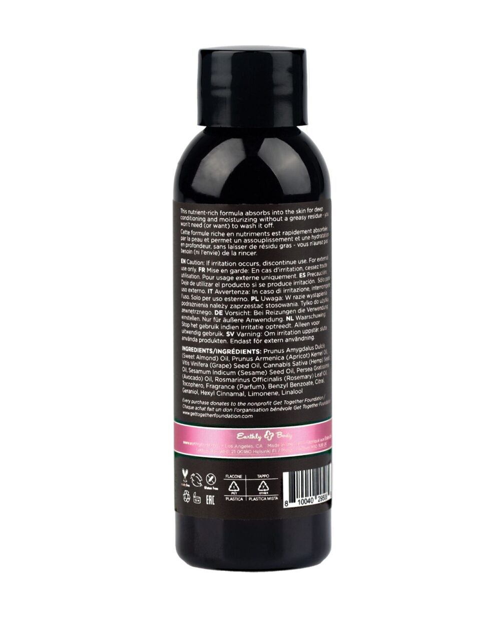 Earthly Body Massage & Body Oil - 2 oz Zen Berry Rose