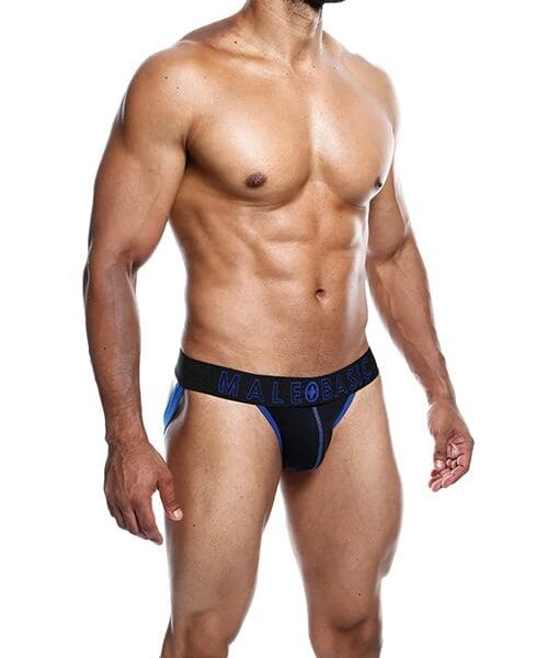 Male Basics Neon Jockstrap Royal LG