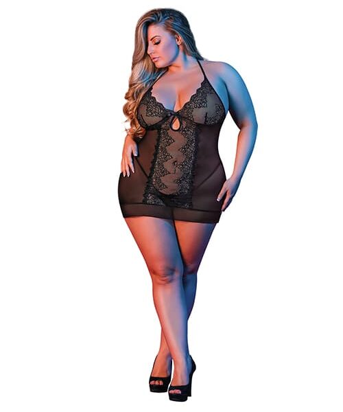 Sexy Time Sophia Chemise & G-String Black QN